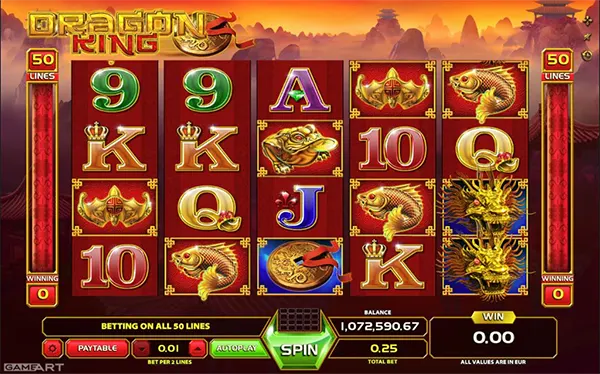 Betsoft slot interface